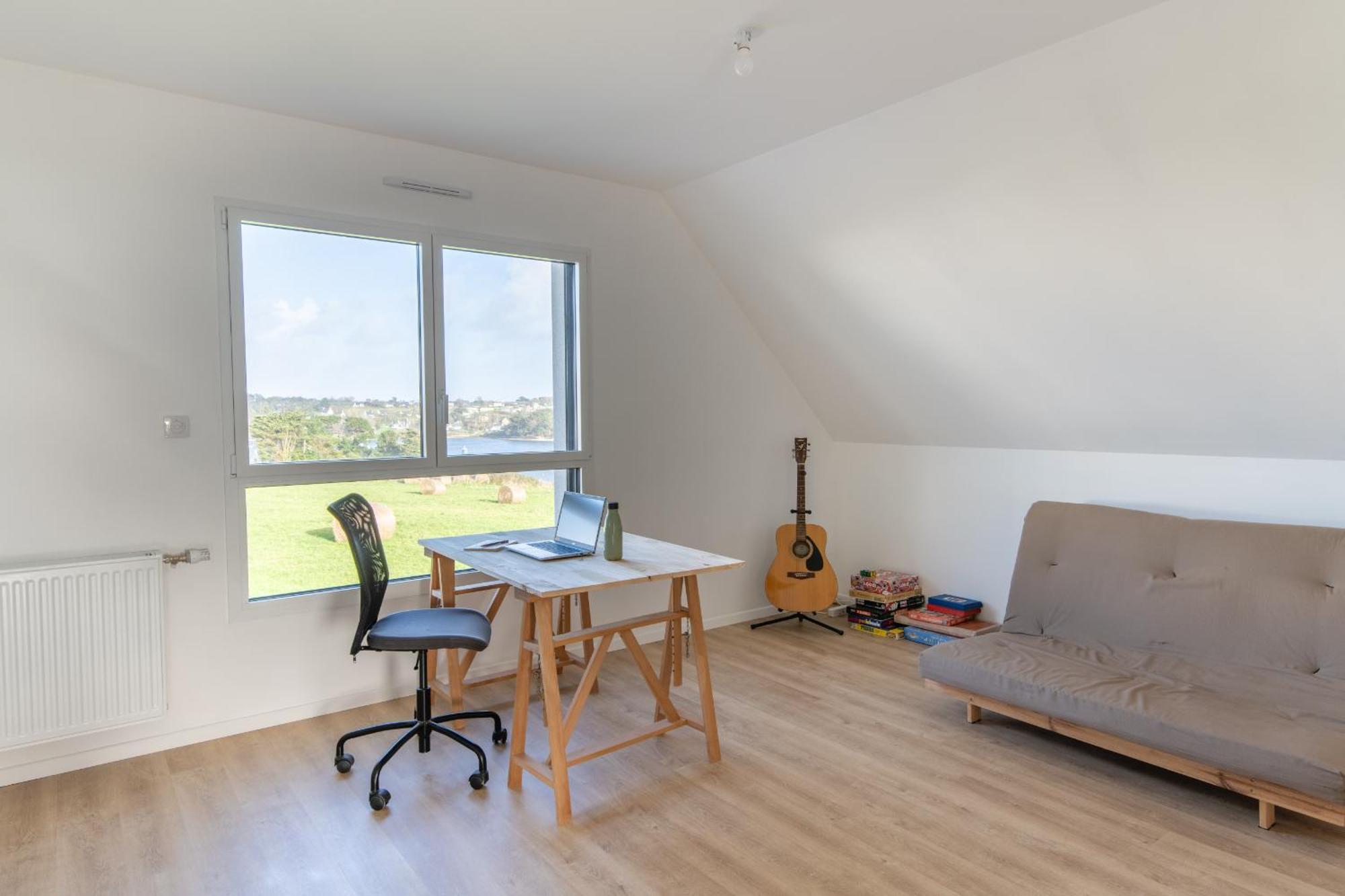 Ty Nevez - Jolie Maison Neuve Avec Petite Vue Mer Saint-Pabu  Zewnętrze zdjęcie