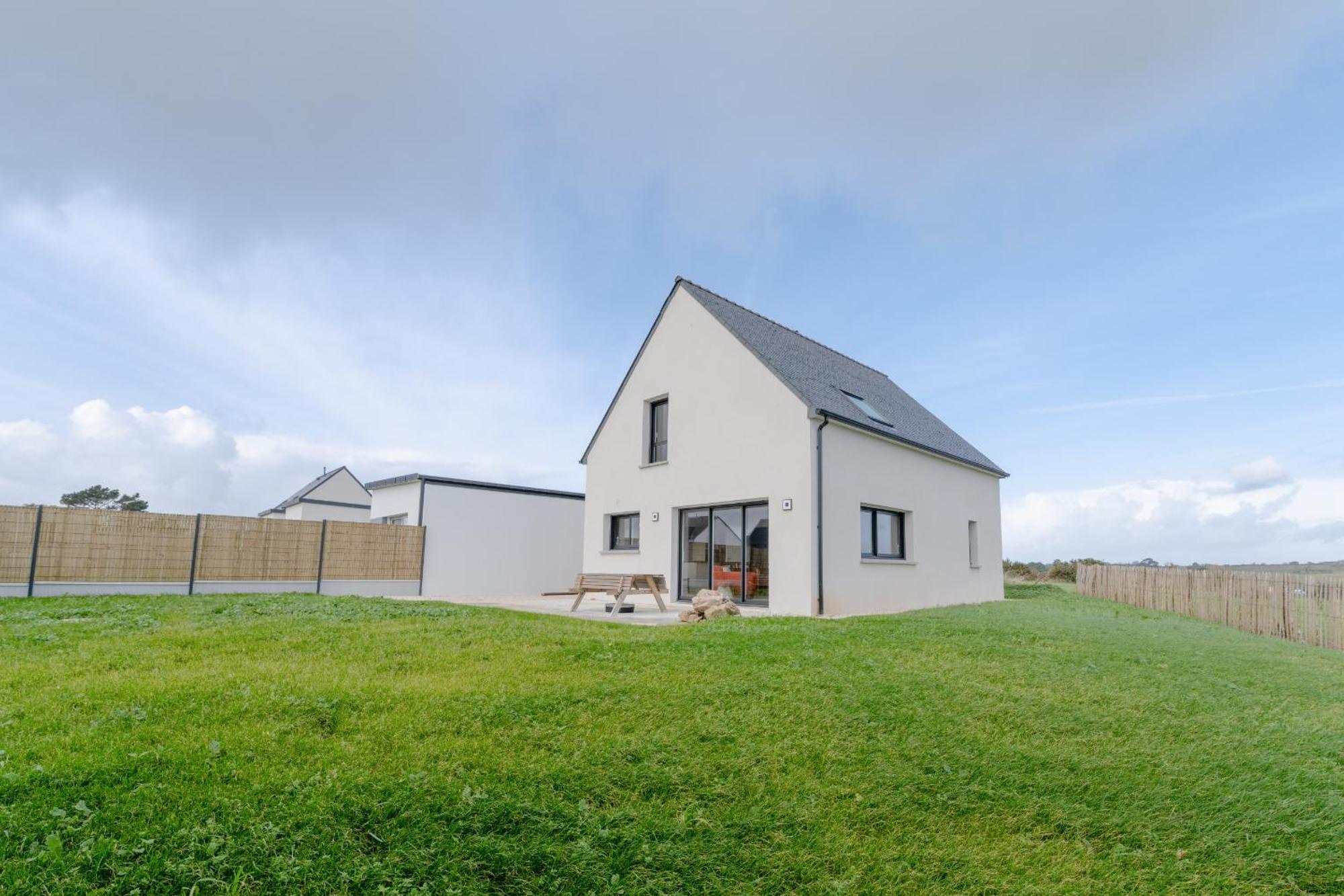 Ty Nevez - Jolie Maison Neuve Avec Petite Vue Mer Saint-Pabu  Zewnętrze zdjęcie